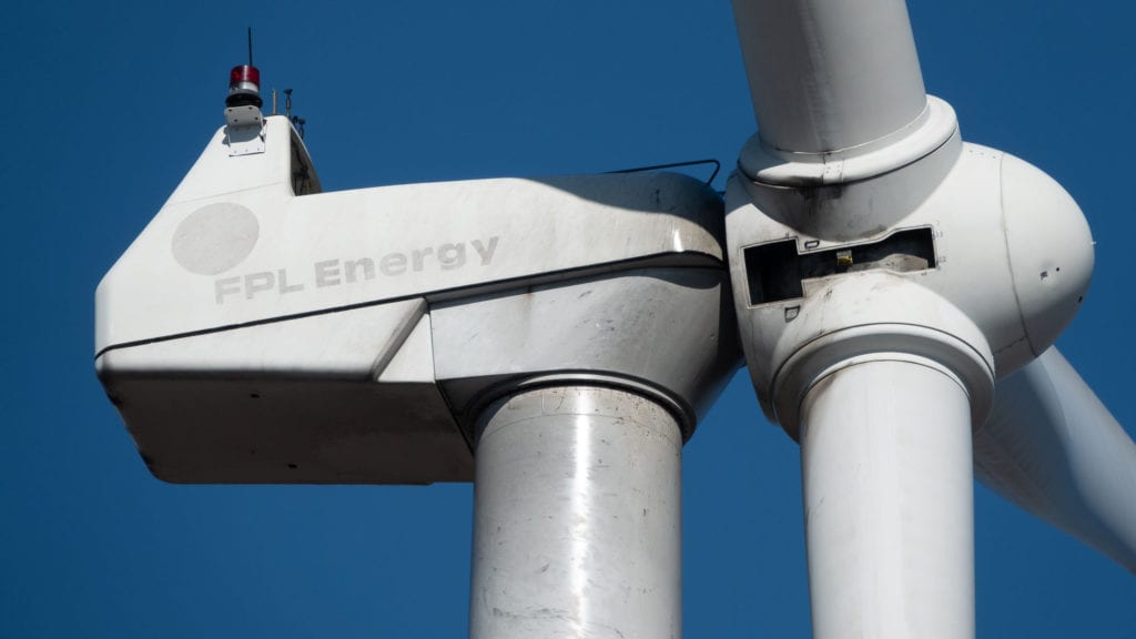 wind farm up close