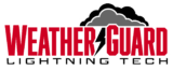 weather guard lightning tech wordmark logo