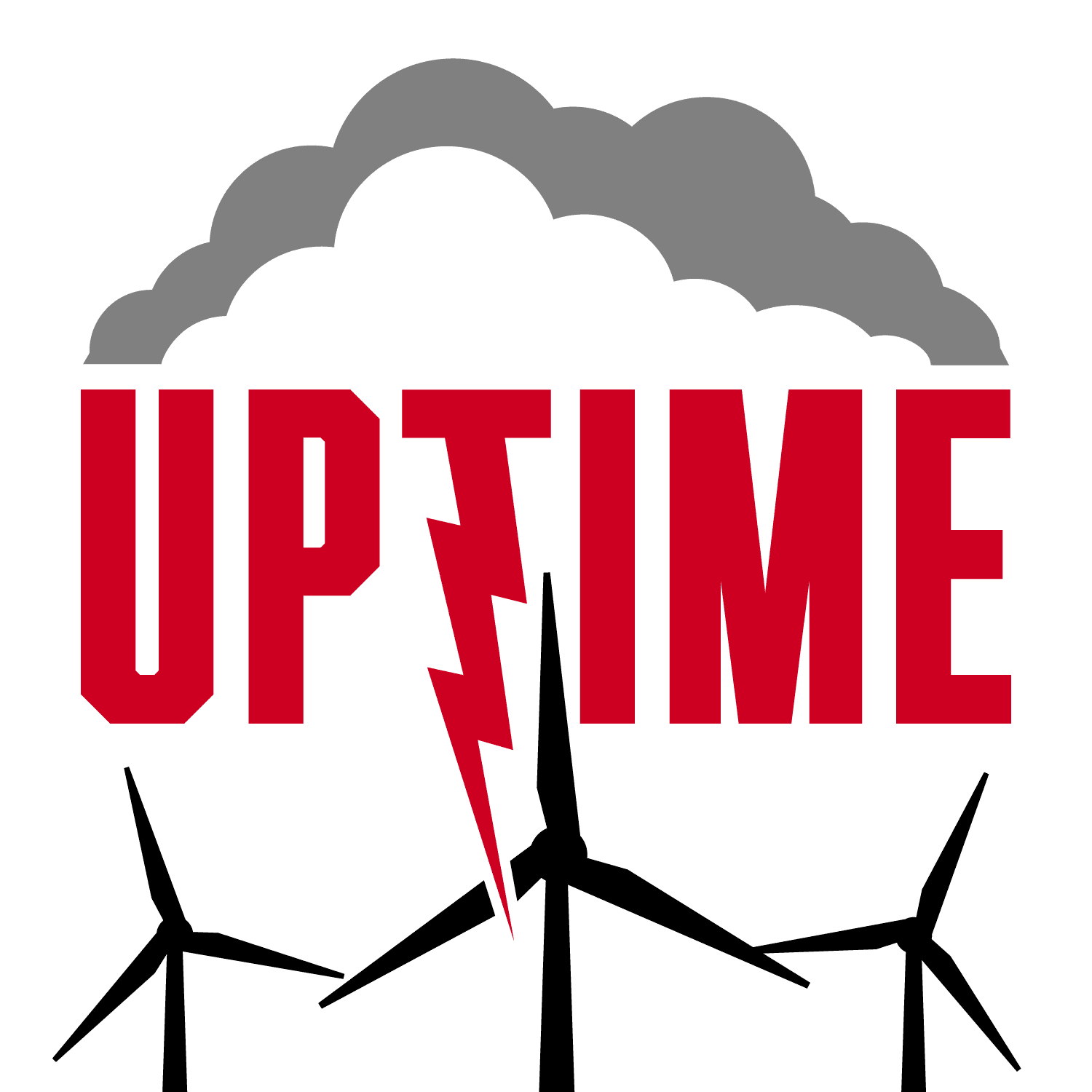 the uptime podcast with allen hall logo for wind energy