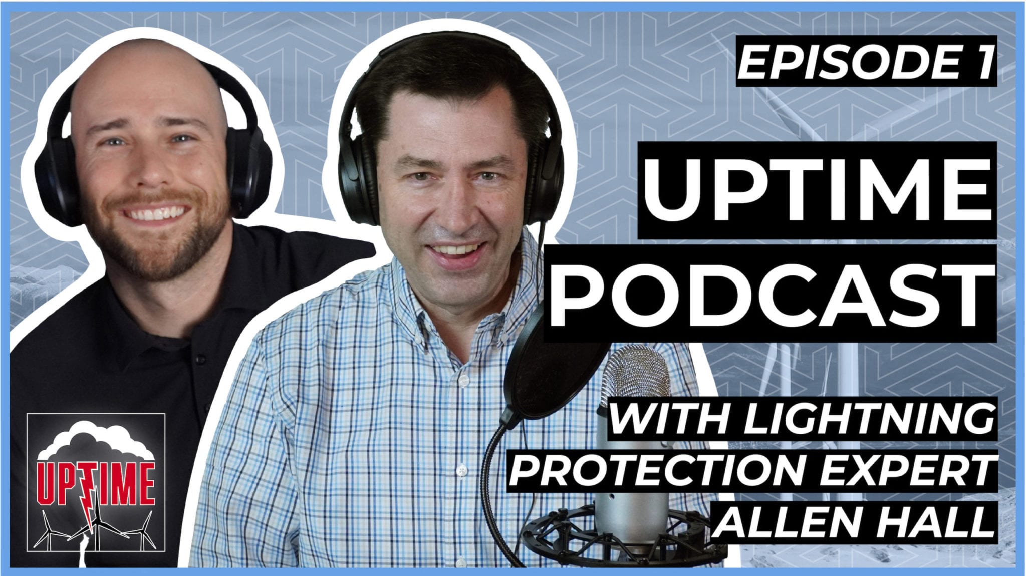 Uptime wind energy podcast with lightning protection expert Allen Hall