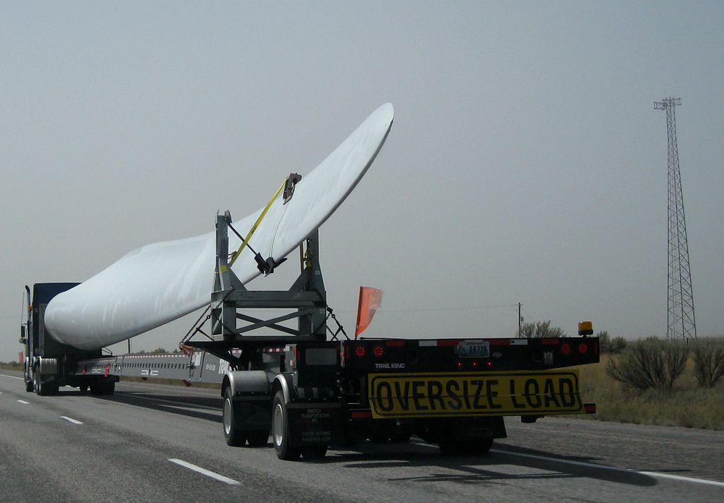 wind turbine blade transport