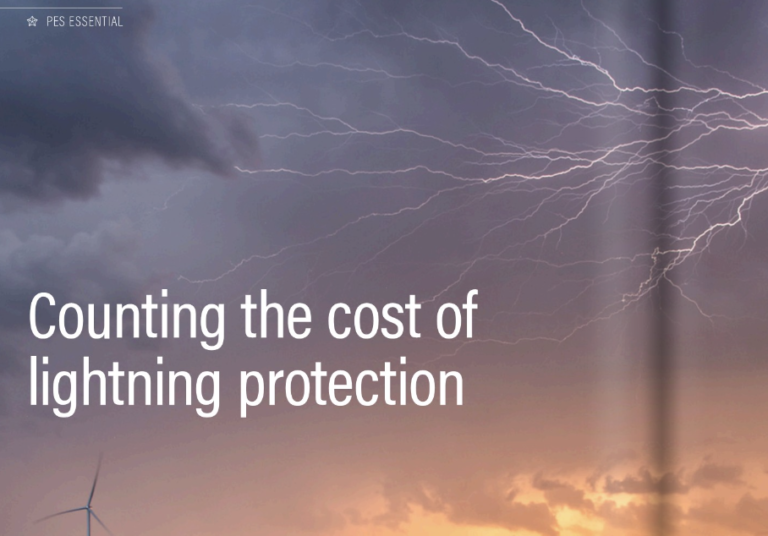Cost of lightning strikes on wind turbine blades