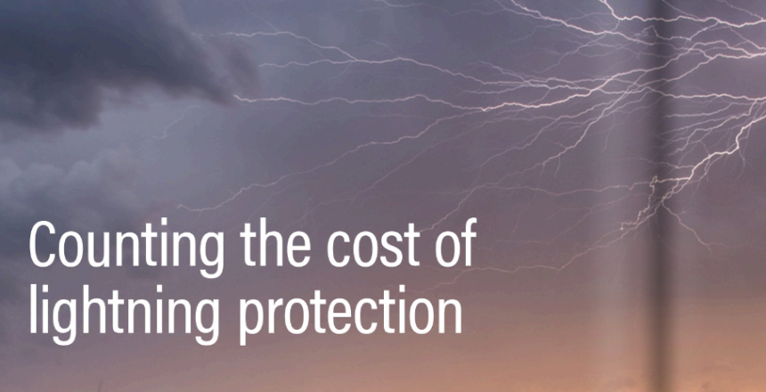 Cost of lightning strikes on wind turbine blades